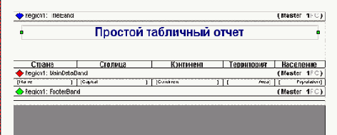 Простой табличный отчет